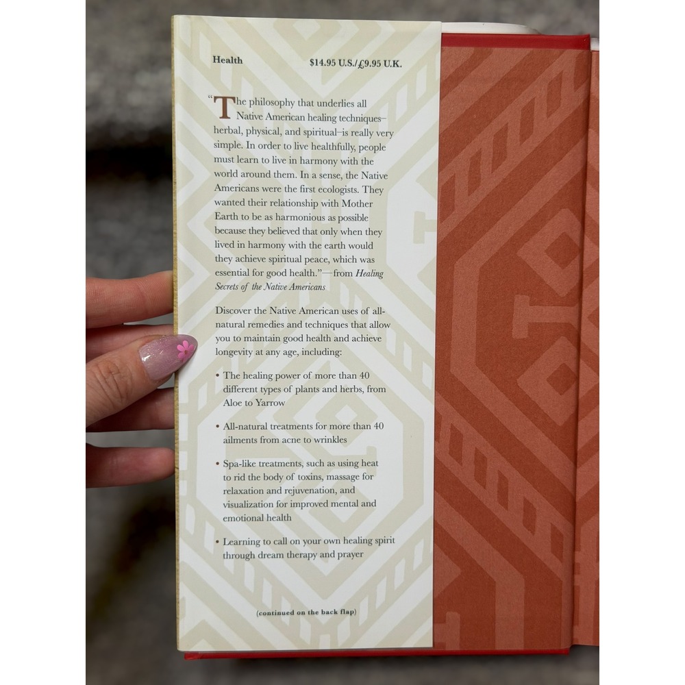 Healing Secrets Native Americans Herbal Remedies Hardcover Medicine Holistic - Picture 8 of 9